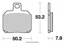 SIFAM - Placute frana KYOTO S1110  SBS 730RQ, 730HF, 730LS, 157HF [SEMI-METALICE]