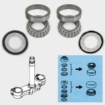 TOURMAX - Rulmenti de jug (Set sup. + inf.) - HONDA NX250/500/650 SSH902R