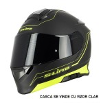 SIFAM - Casca Flip-up S-LINE S550 - negru / galben [L]