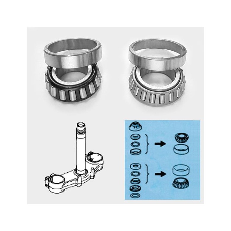 TOURMAX - Rulmenti de jug (Set sup. + inf.) - SUZUKI SSS250