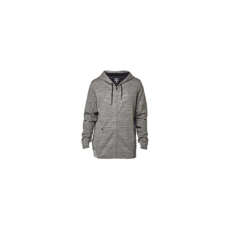 FLEXAIR FADE ZIP FLEECE HTR GREY