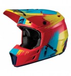 HELMET GPX 3.5 V19.1 RED/LIME DOT + ECE