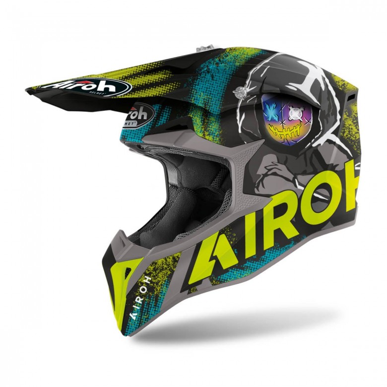 Airoh Motocross Helm Wraap Alien