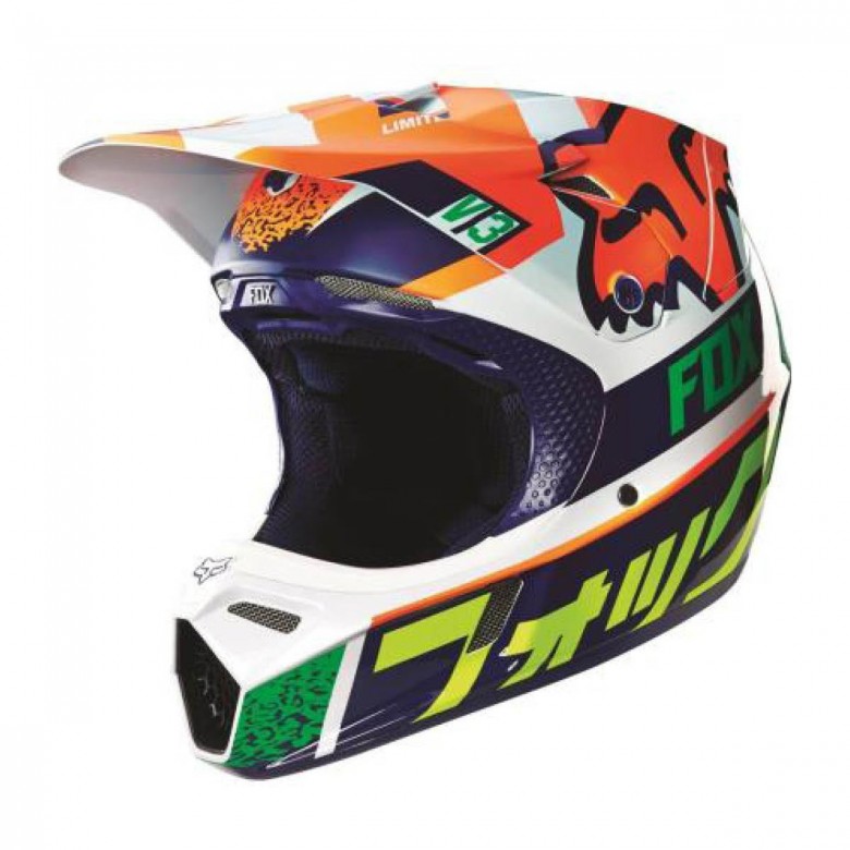 Fox HELM V3 DIVIZION ORANGE BLUE MIPS AKTION19