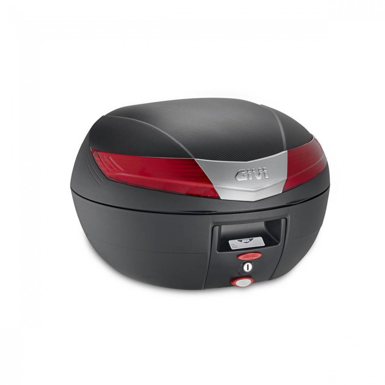 Givi V40 Monokey Topcase mit roten Reflektoren