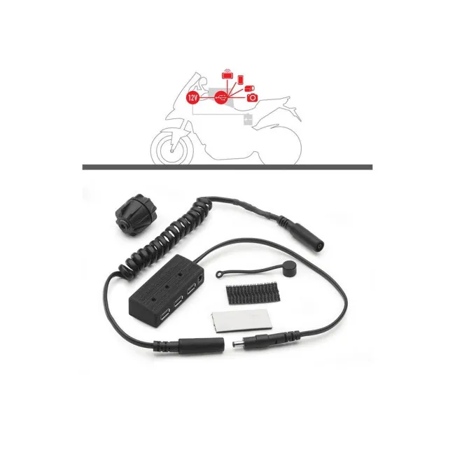 Hub USB de alimentare GIVI pentru geanta de rezervor