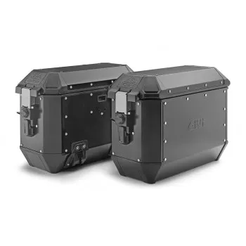 Set cutii laterale GIVI TREKKER 36 ALASKA Monokey Black Line