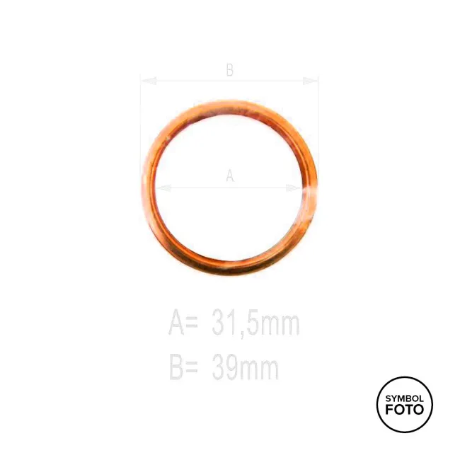 Garnitura evacuare ATHENA 31,5 x 39 x 3,5 mm