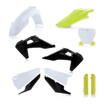ACERBIS Kit complet plastice pentru Husqvarna - alb-galben - 23481-237