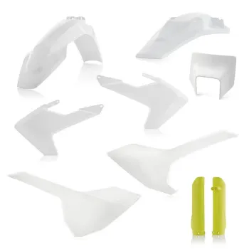 ACERBIS Kit complet plastice pentru Husqvarna - alb-galben - 23596-553