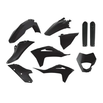 POLISPORT Kit complet plastice pentru GasGas - negru - 91028